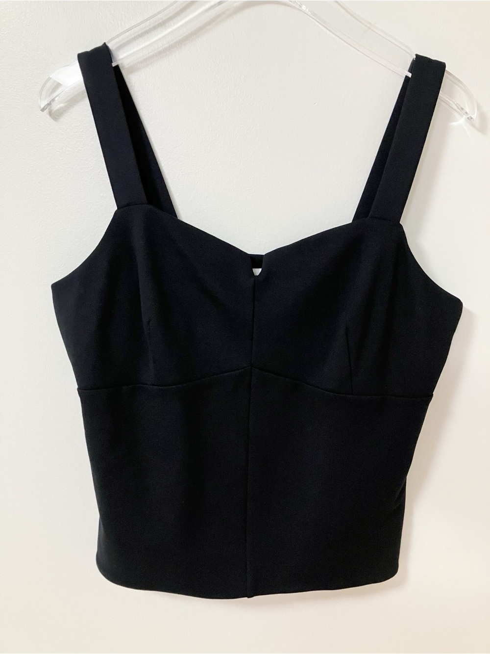 Cabi | Black Under Over Tank Top L Chic Corset Minimalist Neutral Sleek